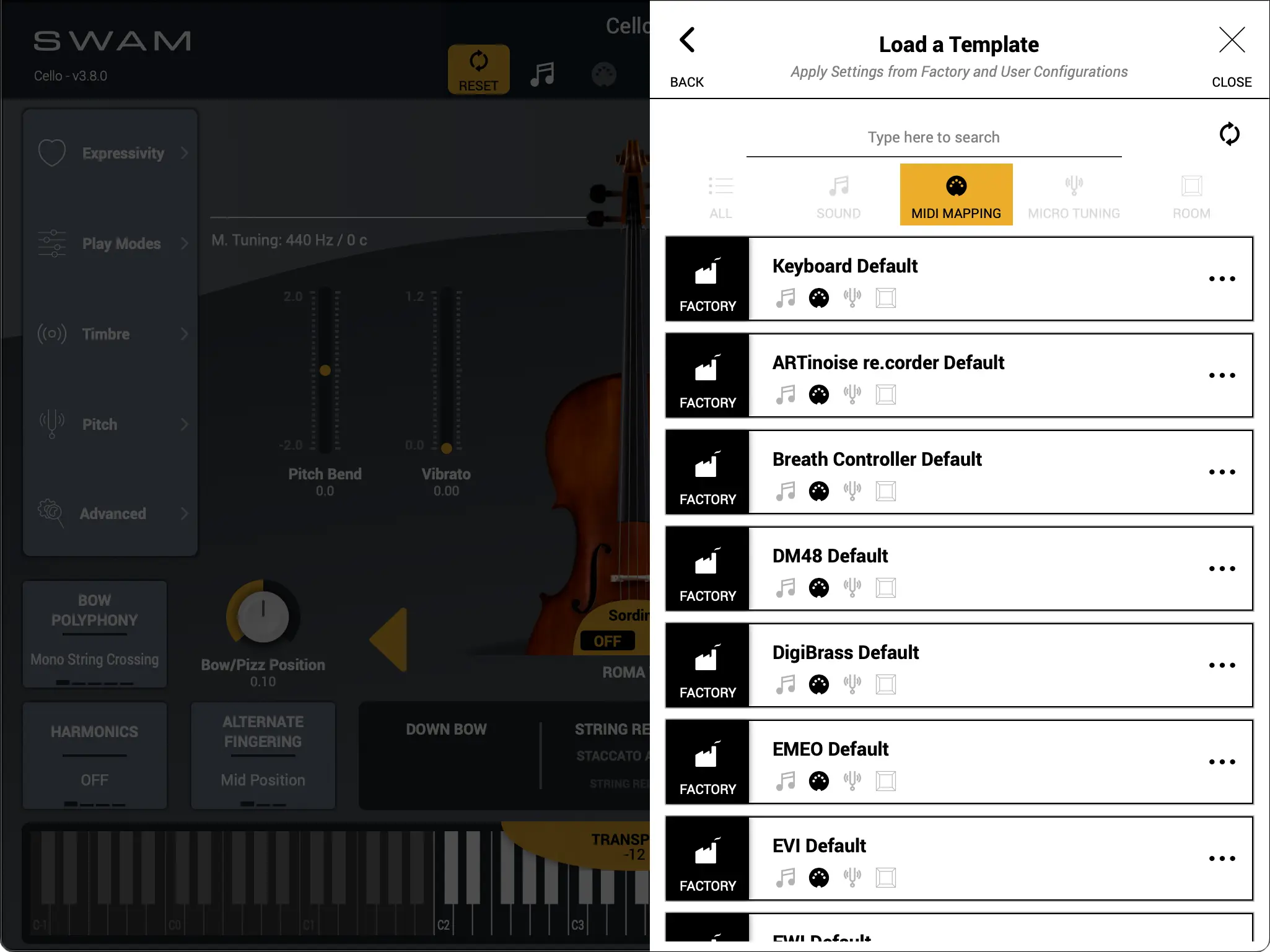MIDI Mapping - Presets
